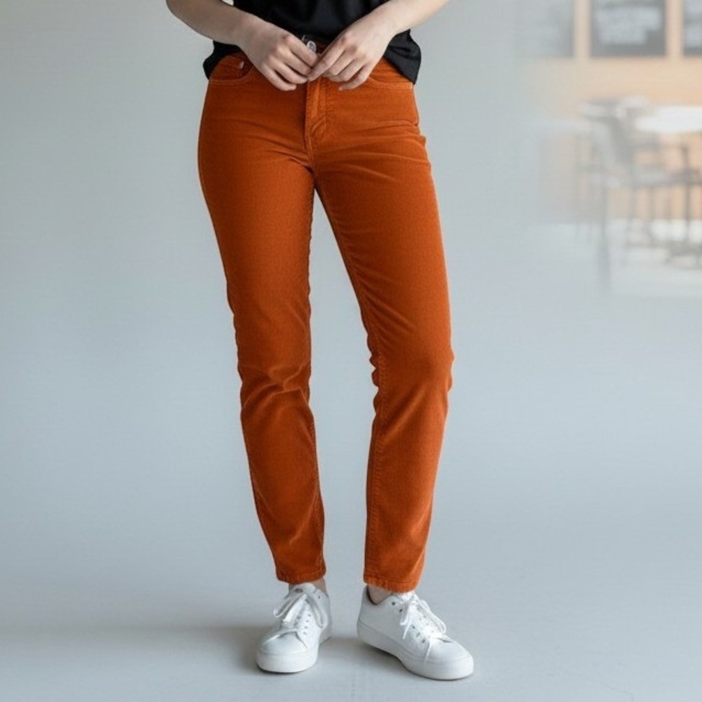Levi's 511 Slim Fit Corduroy Pants Mens 30x30 Burnt Orange 04511-0930
